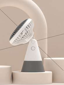 1入組ABS電風扇現代便攜式家用迷你電風扇 - 灰色 - 查看 1