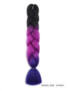 1pack Ombre Long Synthetic Hair Braid - Multicolor - View 2