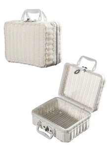 1入組藤禮品包裝盒北歐風便攜禮品收納盒適合派對 - 白色 - 查看 1