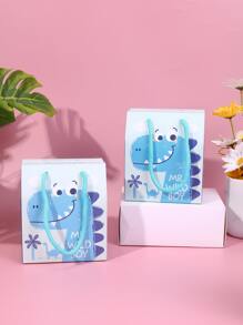 10 Cái/bộ Hộp Giấy Gói Quà, Hộp Quà Họa Tiết Khủng Long Hoạt Hình Cho Bữa Tiệc - Nhiều màu - Xem 1