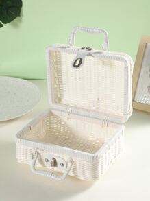 1入組藤禮品包裝盒北歐風便攜禮品收納盒適合派對 - 白色 - 查看 7