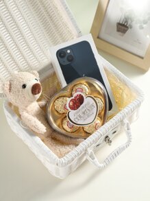 1入組藤禮品包裝盒北歐風便攜禮品收納盒適合派對 - 白色 - 查看 8