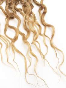 1包人造鉤針頭髮，鉤針頭髮，漸層捲髮辮子鉤針編織合成鉤針辮子 - 漸層 - 查看 3