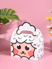5pcs Cartoon Graphic Gift Box, Cartoon Sheep Shaped Paper Gift Wrapping Box For Party, Holiday - Multicolor - View 1