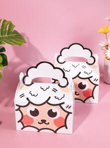 5pcs Cartoon Graphic Gift Box, Cartoon Sheep Shaped Paper Gift Wrapping Box For Party, Holiday - Multicolor - View 2