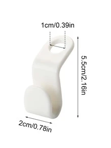 20 Peças Plástico Gancho Conector Cabide Roupas , Simples Branco Mini Plástico Gancho De Conexão Do Gancho Para Quarto