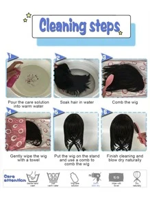 超長卷人造假髮帶劉海