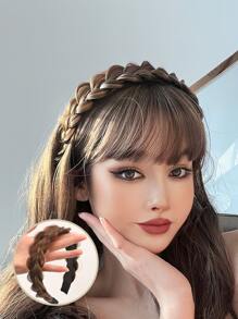 短編織合成纖維頭髮髮箍