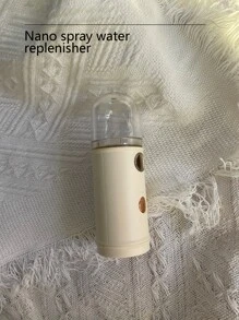 1pc Portable USB Humidifier, Simple ABS Manual USB Multifunction Humidifier For Home - White - View 3