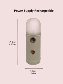 1pc Portable USB Humidifier, Simple ABS Manual USB Multifunction Humidifier For Home - White - View 4