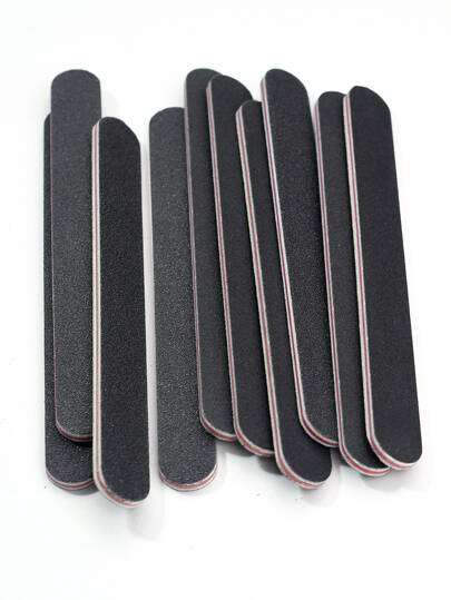 10 pièces Limes à ongles double face 100/180 grains, tampons à ongles réutilisables lavables. Outils de manucure pour ongles naturels et ongles en acrylique, pour une utilisation à domicile et en salon. Fournitures pour ongles, outils pour ongles, outils pour nail art, rentrée scolaire, ongles, outils pour ongles à clipser