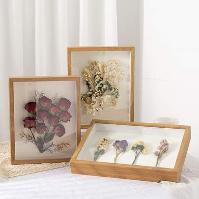 1 件 ABS 干花相框，简约干花展示架，适合家庭使用