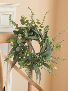 1 Nhựa Nhân Tạo Vòng Hoa, Hoa Giả Vòng Vòng Hoa Cho Đám Cưới, Trang Trí Nhà Cửa - màu xanh lá - Xem 4