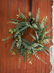 1 Nhựa Nhân Tạo Vòng Hoa, Hoa Giả Vòng Vòng Hoa Cho Đám Cưới, Trang Trí Nhà Cửa - màu xanh lá - Xem 6