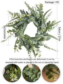 1 Nhựa Nhân Tạo Vòng Hoa, Hoa Giả Vòng Vòng Hoa Cho Đám Cưới, Trang Trí Nhà Cửa - màu xanh lá - Xem 7