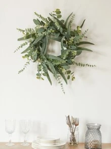 1 Nhựa Nhân Tạo Vòng Hoa, Hoa Giả Vòng Vòng Hoa Cho Đám Cưới, Trang Trí Nhà Cửa - màu xanh lá - Xem 2