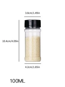 1入組透明木頭佐料盒