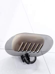 1 件塑料壁挂式肥皂盒，免打孔肥皂盒架，适用于浴室家居浴室装饰