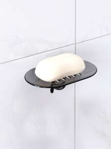 1 件塑料壁挂式肥皂盒，免打孔肥皂盒架，适用于浴室家居浴室装饰