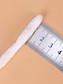 1roll 100g Polyester Yarn, Classic White Thread For Home - White - View 3