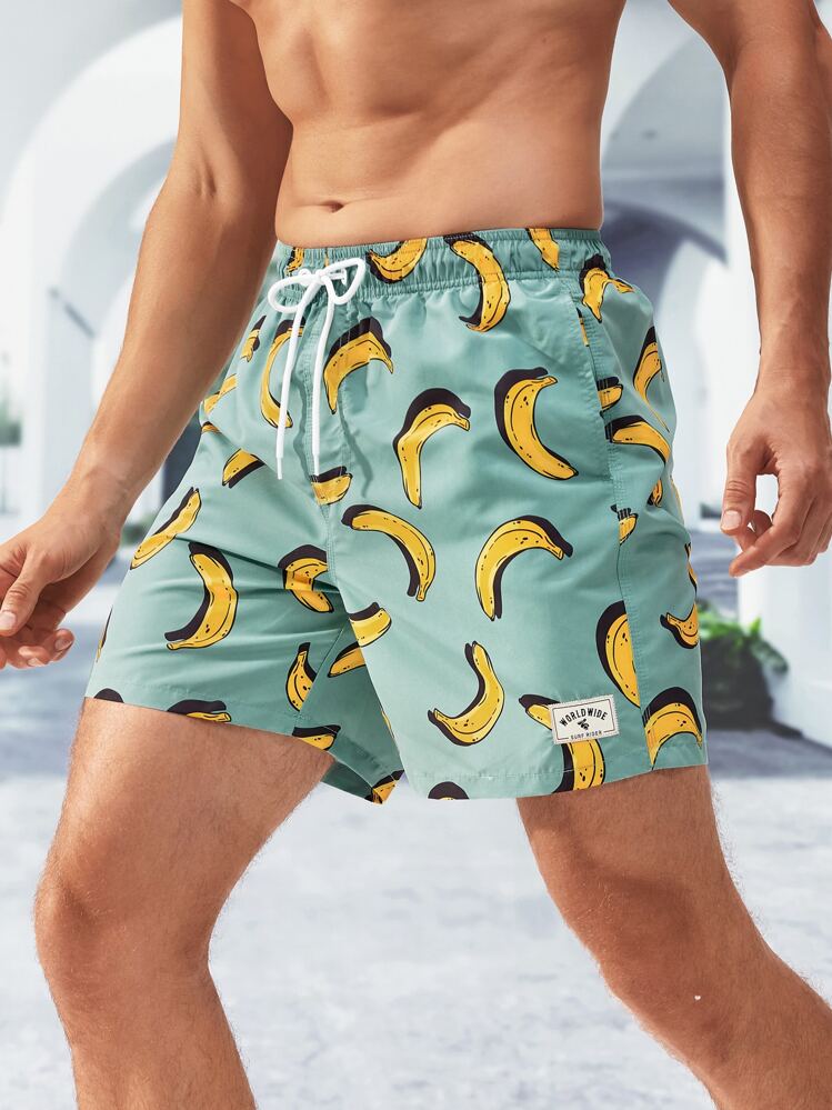 Mens banana swim trunks clearance