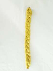 Peluca sintética cosplay largo recto con tupe - Amarillo - Ver 6