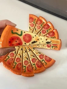 1支披薩設計中性筆，用於書寫的創意食品設計中性筆