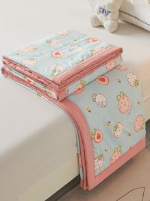 1 chiếc chăn hoa văn dâu tây, ga trải giường bằng vải hiện đại cho mùa hè - Nhiều màu - Xem 5