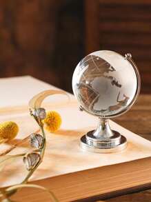 1入組塑料裝飾物地球儀家居裝飾工藝品 - 銀色 - 查看 4