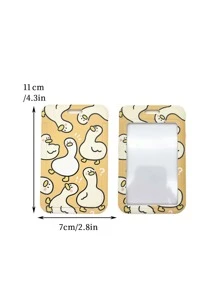 1/2 件可爱小鸭防丢失卡夹，学校用品，返校