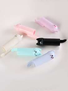 6支卡通貓設計中性筆，創意動物設計塑料中性筆書寫用