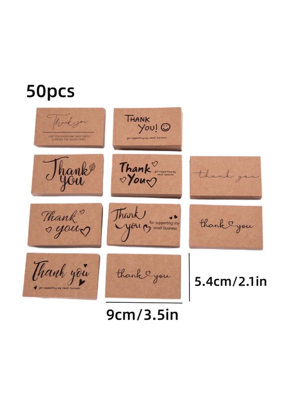 50pcs/set Paper Gift Wrap Tag, Modern Slogan Graphic Gift Label For Gift Wrapping SHEIN USA