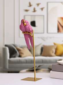 1pc Polyresin Decoration Object, Bird Design Decoration Craft For Home - Multicolor - View 1