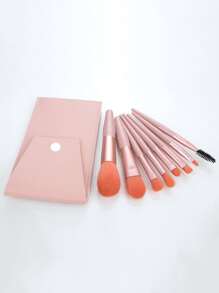 8 piezas Juego de brochas de maquillaje con bolsa de almacenamiento Mini viaje sombra de ojos base maquillaje polvo rubor labios corrector rubor herramientas cosméticas, Juego de brochas, Juego de brochas de maquillaje, Juego de maquillaje completo, Juego de brochas de maquillaje, Kit de maquillaje completo, Juego de brochas, Juego de brochas de maquillaje, Juego de regalo de maquillaje - Rosa - Ver 3