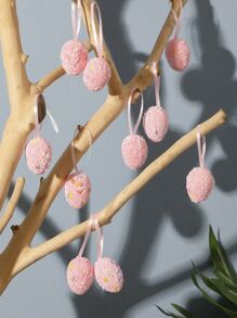 12 Cái/bộ 3 X 4Cm PS Treo Tường Hiện Đại Trứng Phục Sinh Charm Treo Trang Trí Cho Gia Đình - Nhiều màu - Xem 1