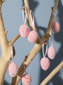 12 Cái/bộ 3 X 4Cm PS Treo Tường Hiện Đại Trứng Phục Sinh Charm Treo Trang Trí Cho Gia Đình - Nhiều màu - Xem 7