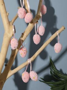 12 Cái/bộ 3 X 4Cm PS Treo Tường Hiện Đại Trứng Phục Sinh Charm Treo Trang Trí Cho Gia Đình - Nhiều màu - Xem 8