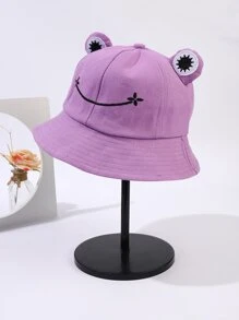 卡通青蛙設計漁夫帽 - 淡紫色 - 查看 1