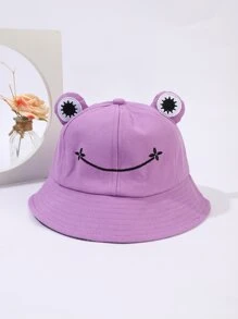卡通青蛙設計漁夫帽 - 淡紫色 - 查看 2