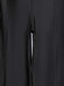 Swim Mulvari Quần dài bó sát phía trước mùa hè - màu đen - Xem 4