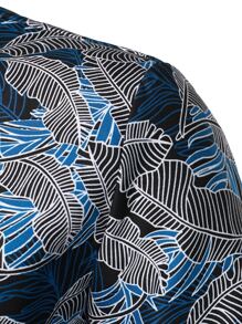 Áo sơ mi Nam Nút phía trước Thực vật Giải trí - Nhiều màu - Xem 4