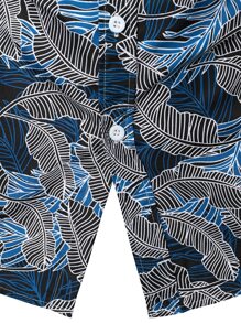 Áo sơ mi Nam Nút phía trước Thực vật Giải trí - Nhiều màu - Xem 7