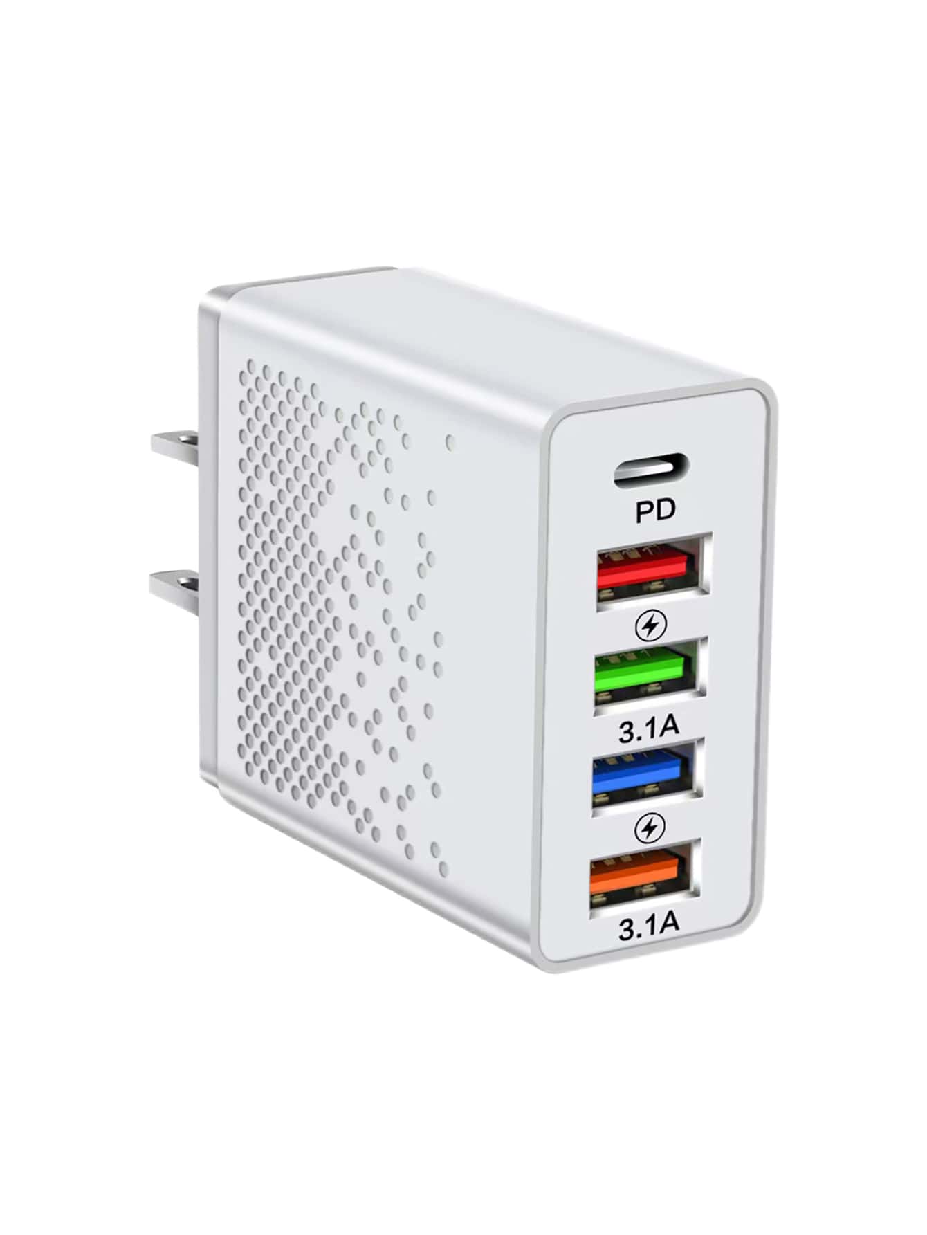 1 pieza 18W cargador rápido cabeza - Blanco - Ver 1