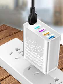 1 pieza 18W cargador rápido cabeza - Blanco - Ver 2