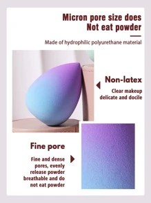 6入組漸層化妝海綿,合適適用於奶油和粉末狀遮瑕,散粉彩妝塗抹器 - 彩色 - 查看 3