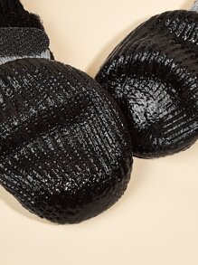 4pcs Letter Graphic Waterproof Pet Socks For Dog And Cat For All Season - Black - View 6