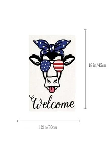 1 Máy Tính Americana Bò Hoa Văn Vườn Cờ Vải Hiện Đại Hình Chữ Nhật Trang Trí Sân Cờ Cho Trang Trí Ngoài Trời - Nhiều màu - Xem 4