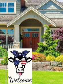 1 Máy Tính Americana Bò Hoa Văn Vườn Cờ Vải Hiện Đại Hình Chữ Nhật Trang Trí Sân Cờ Cho Trang Trí Ngoài Trời - Nhiều màu - Xem 7