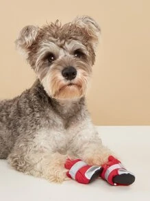 4入組透氣寵物鞋子適用於貓和狗狗