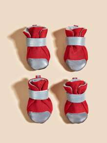 4入組透氣寵物鞋子適用於貓和狗狗